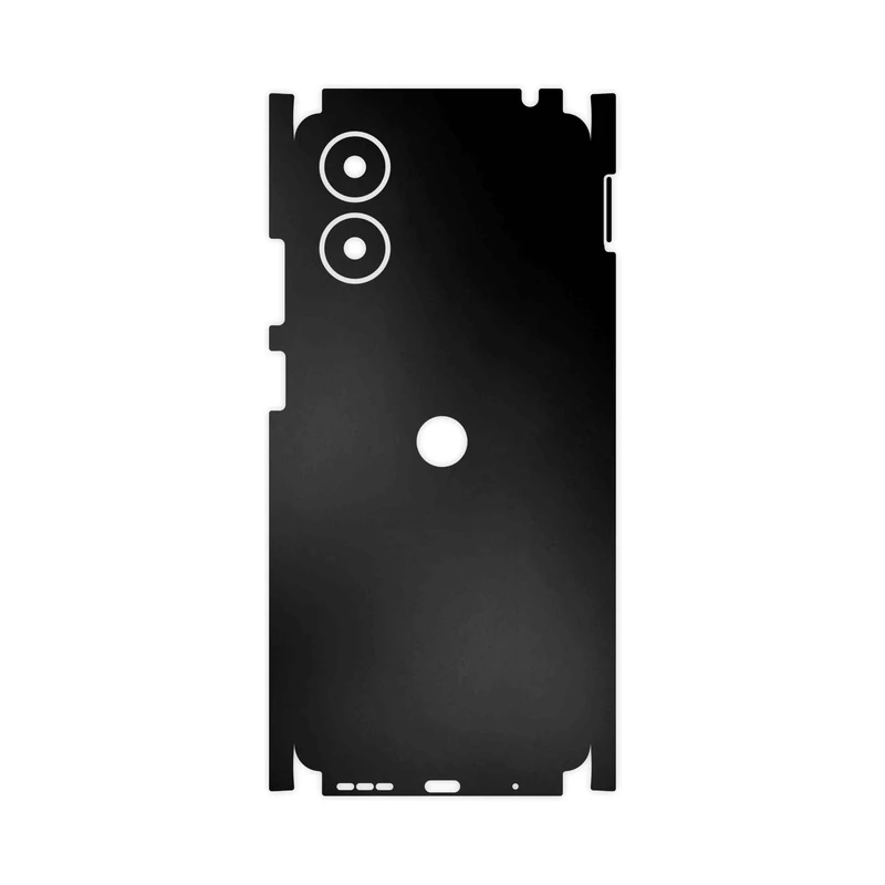 برچسب پوششی ماهوت مدل Matte-Black-FullSkin مناسب برای گوشی موبایل موتورولا Moto G04s