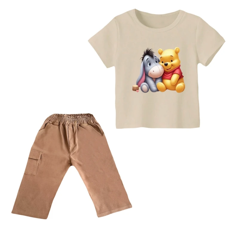 ست تی شرت و شلوارک پسرانه مدل پو کد 43