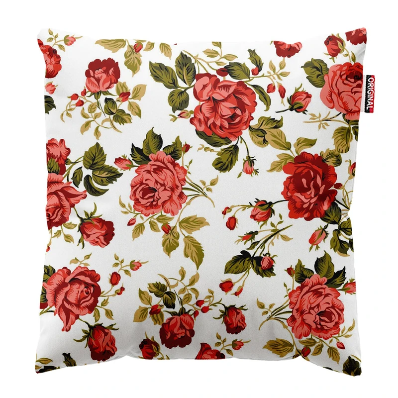 کوسن پاد آفرین طرح گل کد 3631 سایز 30*30 سانتی متر