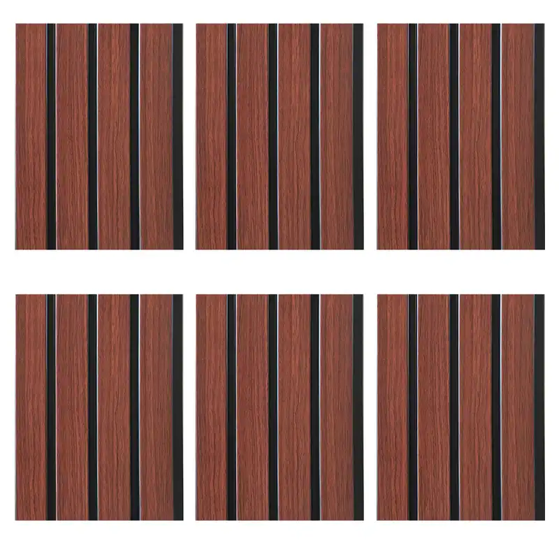 دیوار پوش مدل ترمووال پی وی سی طرح گردویی کد 03     بسته 6 عددی