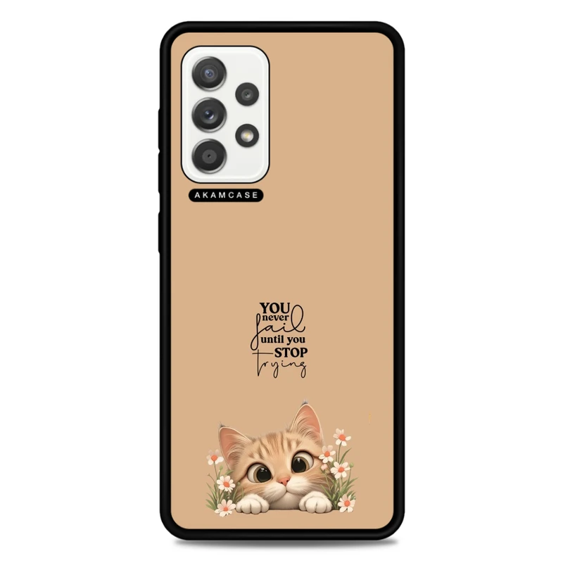 کاور آکام مدل AMC-WSGA52-ANIMALS QOUTES-17 مناسب برای گوشی موبایل سامسونگ Galaxy A52