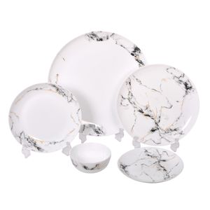 نقد و بررسی سرویس غذا خوری 26 پارچه گلدن اپال مدل ماربل توسط خریداران