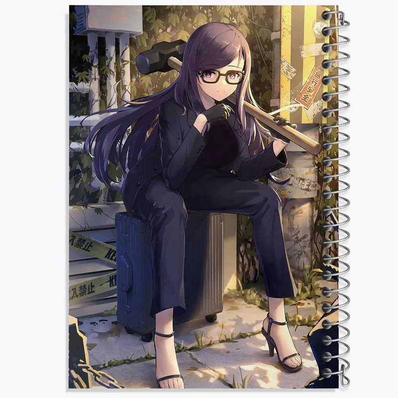 دفتر شطرنجی 50 برگ خندالو طرح هیزورو انیمه سامر تایم رندرینگ SUMMER TIME RENDERING کد 22298