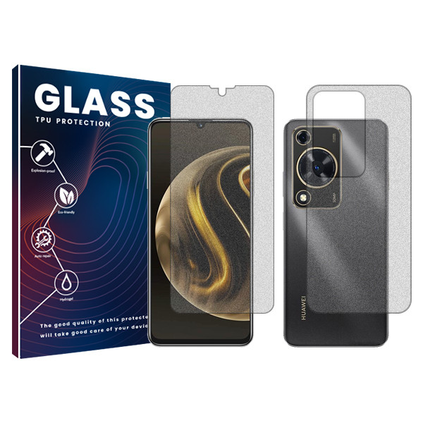 محافظ صفحه نمایش مات گلس مدل Resistant‌ مناسب برای گوشی موبایل هوآوی  Nova Y72 به همراه محافظ پشت گوشی