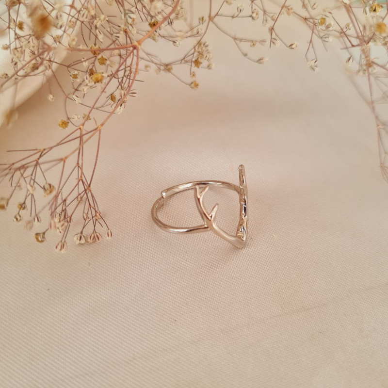 انگشتر زنانه مدل شاخ گوزن