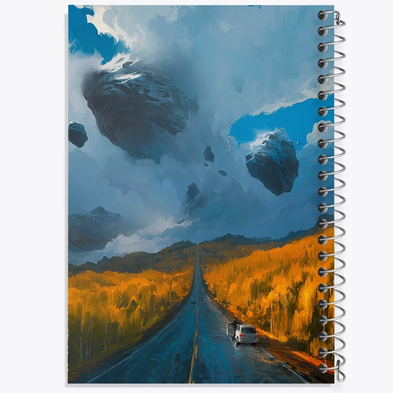 دفتر نقاشی 50 برگ خندالو طرح جاده کد F15