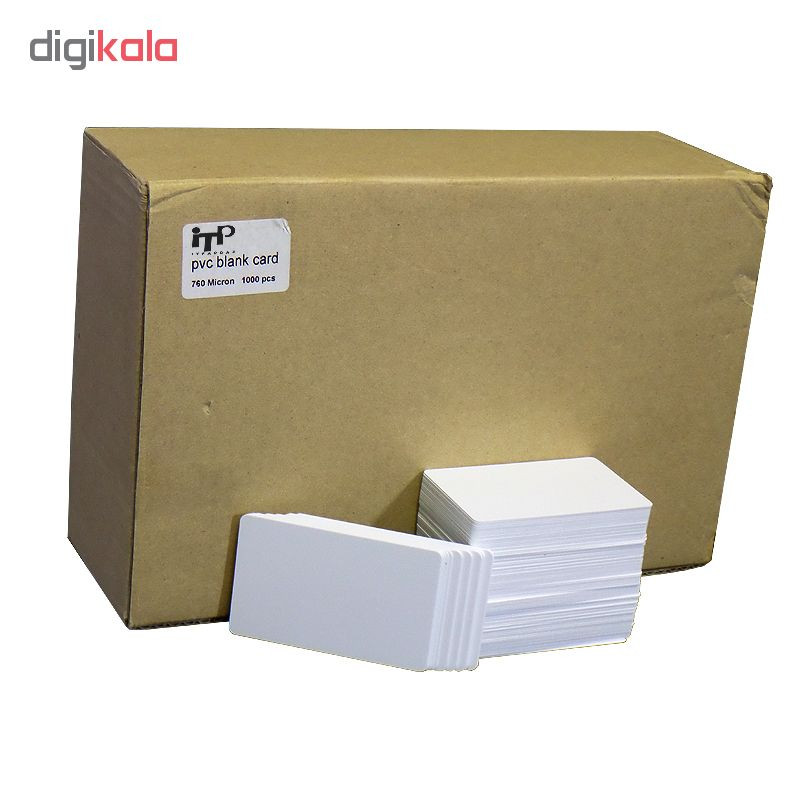 کارت پی وی سی سفید آی تی پی مدل Blk01 بسته 1000 عددی