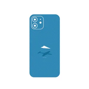 MAHOOT Minimal Paper Airplane Cover Sticker for Apple iPhone 12