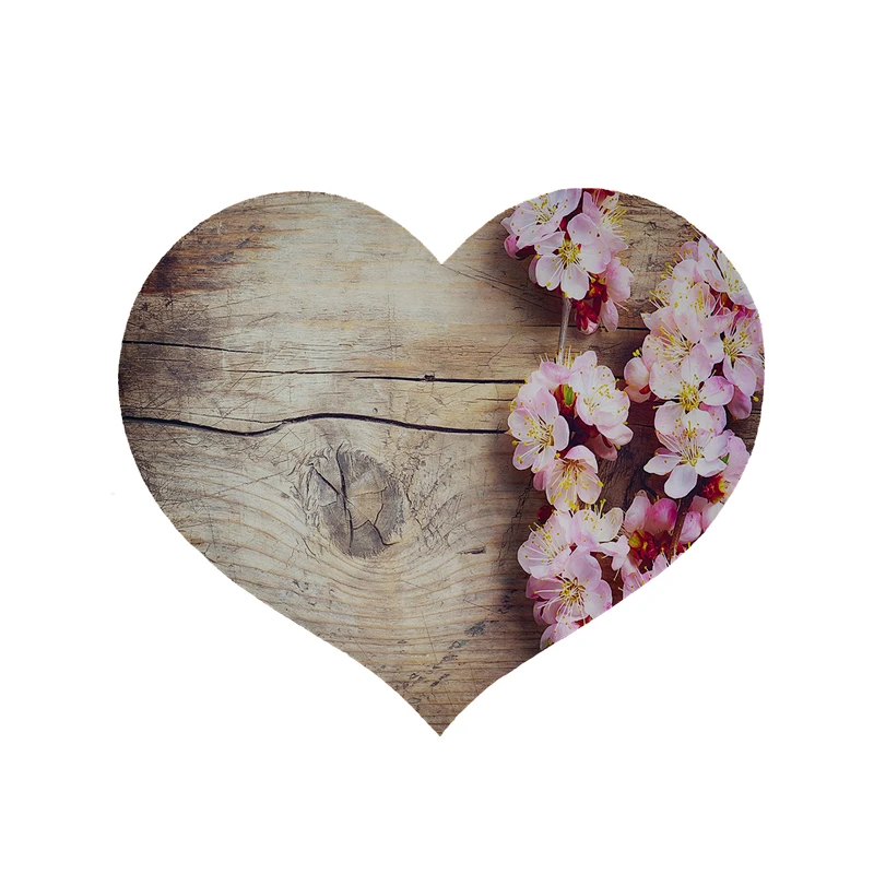 پادری مدل قلب طرح گل کد 5499 سایز 90x90 سانتی متر