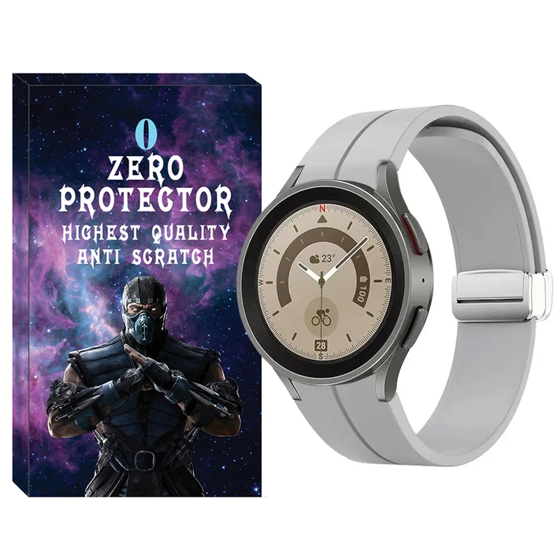 بند زیرو مدل Magnetic-ORG-ZR مناسب برای ساعت هوشمند سامسونگ Galaxy Watch 4/5/6