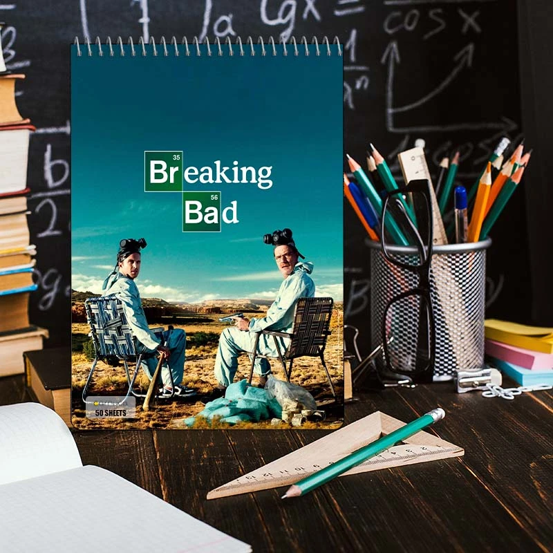 دفتر نقاشی 50 برگ سیمی کارنیکا طرح بریکینگ بد Breaking Bad کد 34218