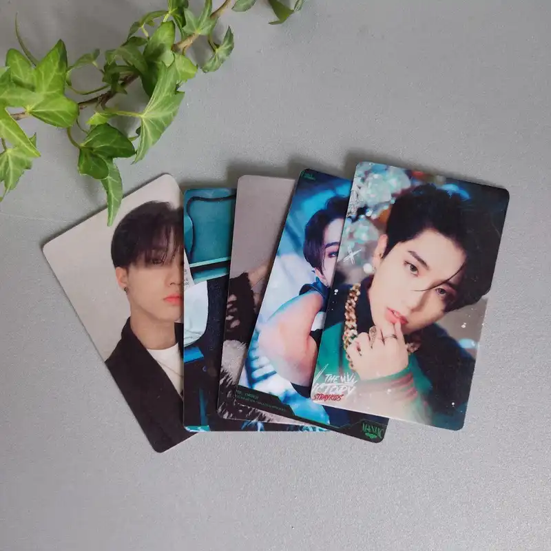 استیکر کارت مدل PH-503 طرح فتوکارت جیسونگ استری کیدز STRAYKIDS بسته 5 عددی