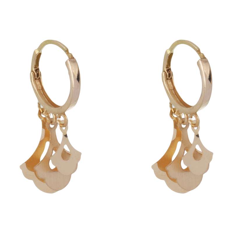 گوشواره طلا 18 عیار زنانه کانیار گالری مدل E20