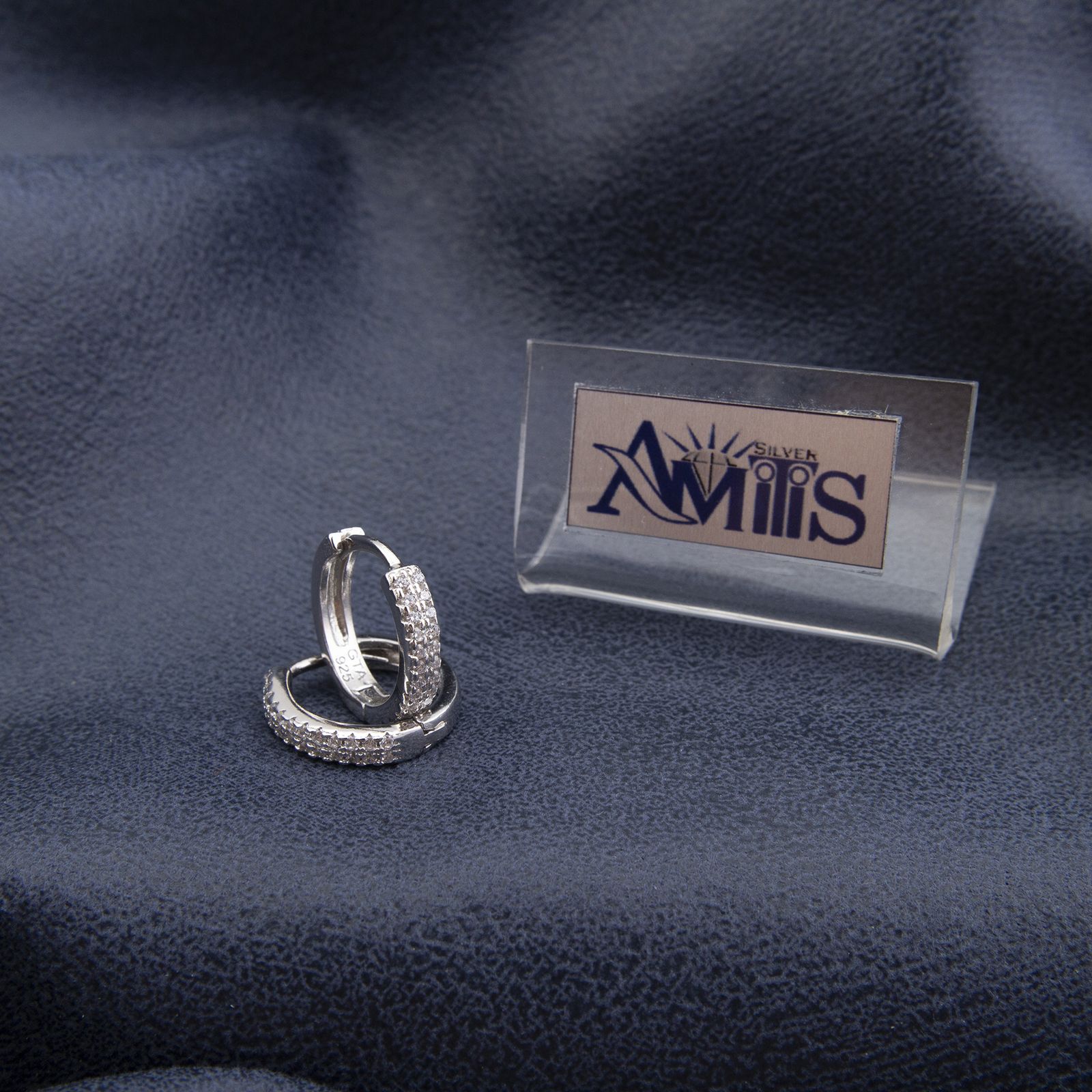 گوشواره نقره زنانه مدل AMT-G025 -  - 2