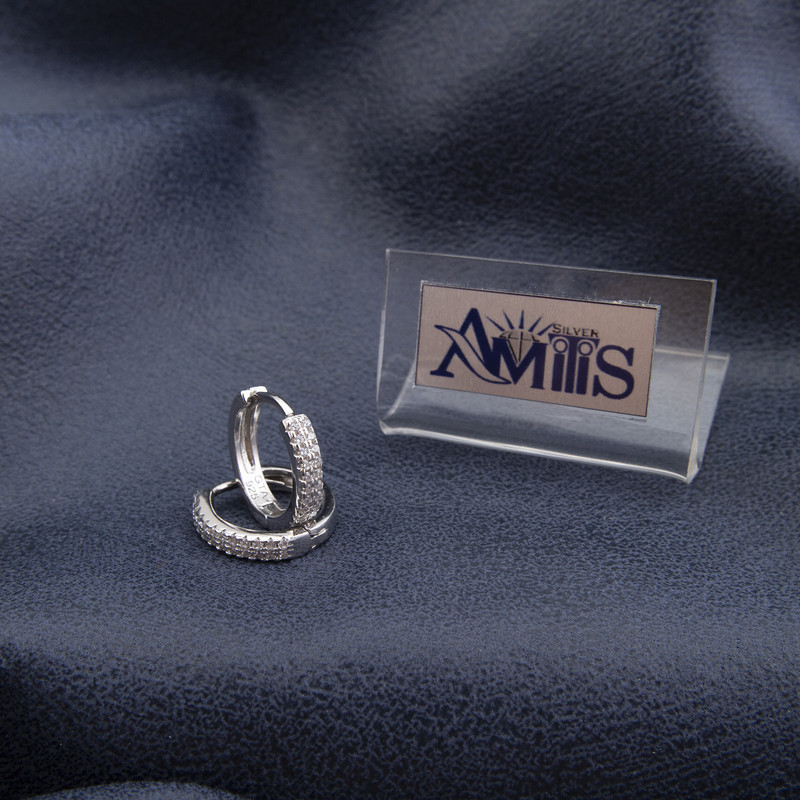 گوشواره نقره زنانه مدل AMT-G025 گوشواره نقره زنانه مدل AMT-G025