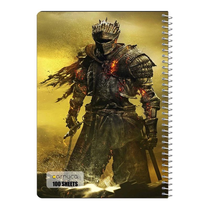 دفتر مشق 100 برگ سیمی کارنیکا طرح دارک سولز Dark Souls کد 10534