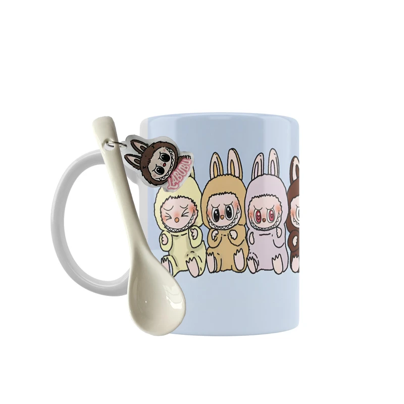 ماگ مدل لابوبو لبوبو کیوت فانتزی کد 306 به همراه قاشق