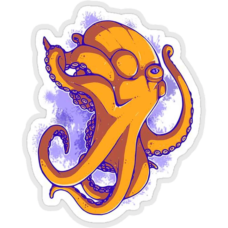 استیکر لپ تاپ طرح this octopus think you are awesome کد ST1894