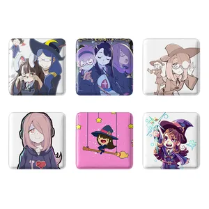 مگنت خندالو طرح انیمه جادوگران کوچک Little Witch Academia کد 1414A مجموعه 6 عددی
