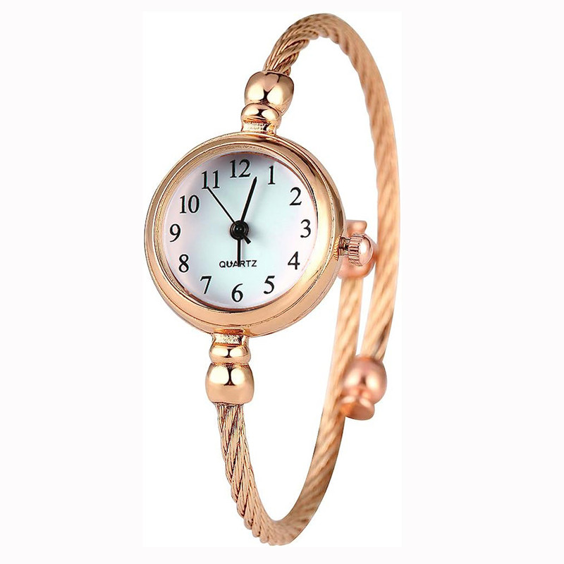 ساعت مچی عقربه ای زنانه مدل ظریف کد roz-add1