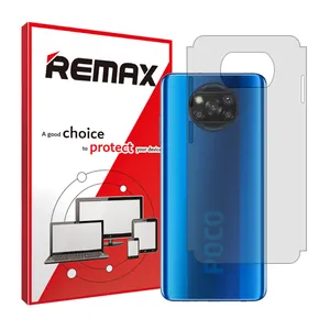 Remax brand shockproof clear back protector glass for Xiaomi Poco X3
