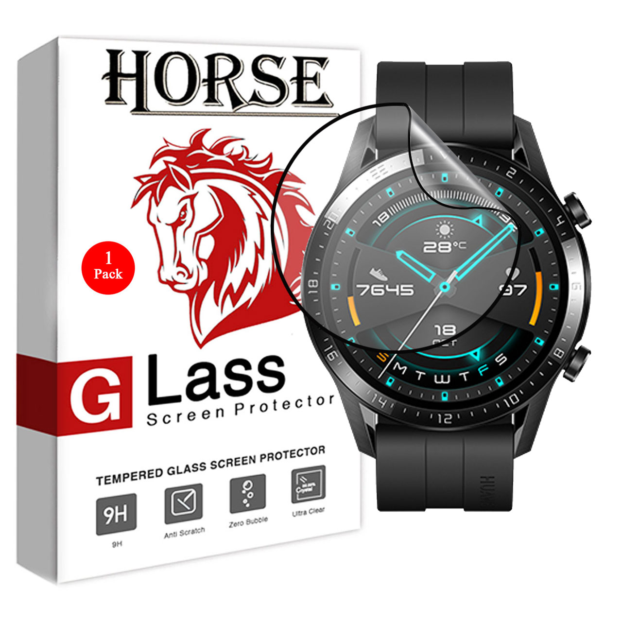 محافظ صفحه نمایش 3D هورس مدل FSN مناسب برای ساعت هوشمند هوآوی Watch GT 2 42 mm