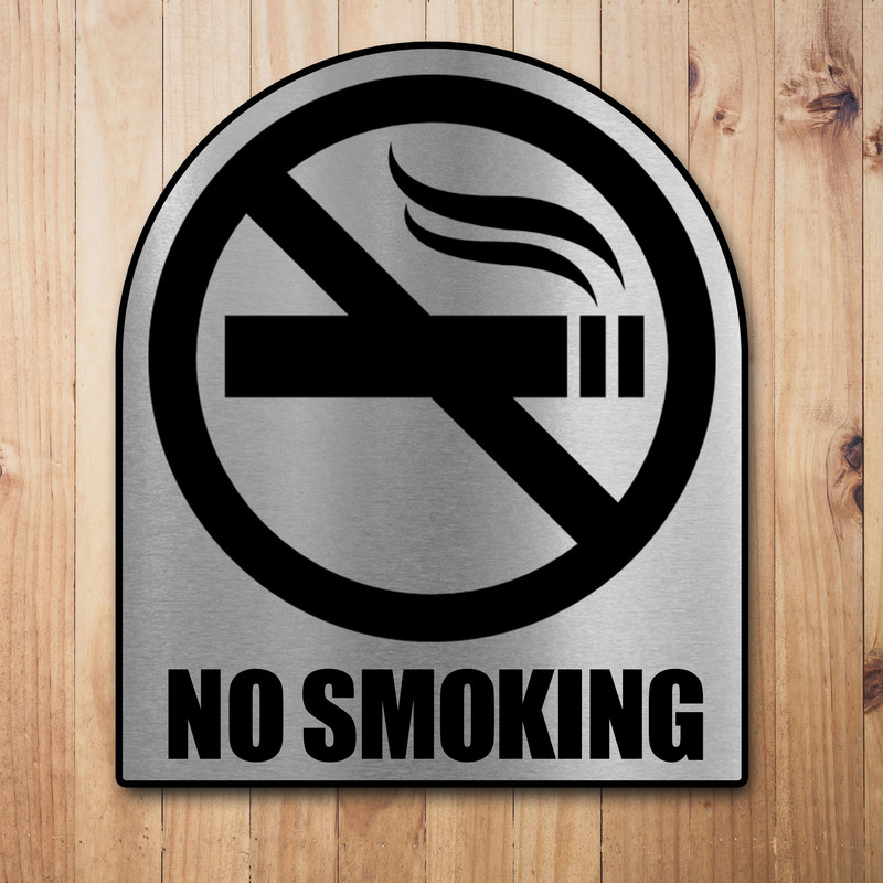 تابلو نشانگر آژنگ طرح سیگار کشیدن ممنوع کد-NO-S-01