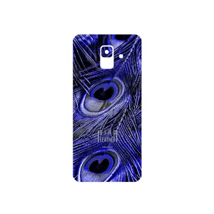 MAHOOT Purple Feather Cover Sticker for Samsung Galaxy A6 2018