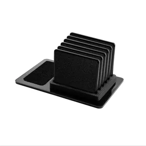 MAHOOT Black-Suede CupPad 6 peice