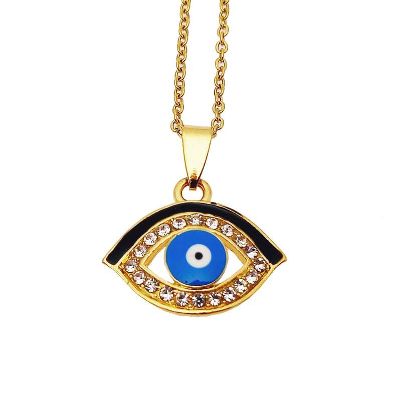 گردنبند زنانه طرح چشم زخم مدل 235GAZ گردنبند زنانه طرح چشم زخم مدل 235GAZ