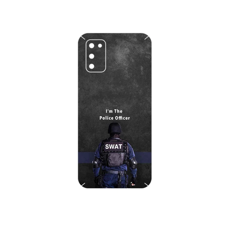 برچسب پوششی ماهوت مدل Police Officer مناسب برای گوشی موبایل سامسونگ Galaxy A02S