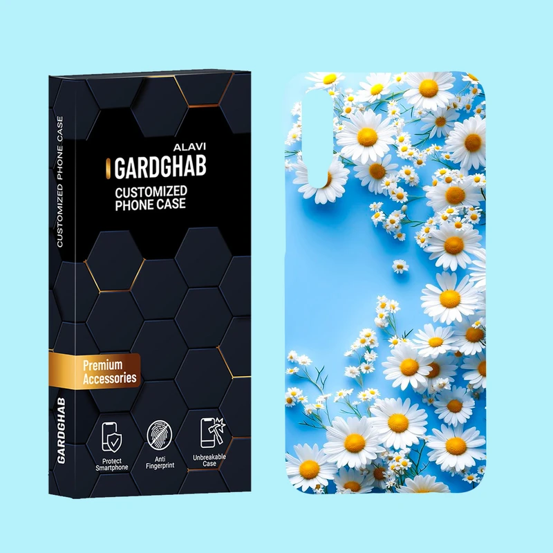 کاور گارد قاب علوی مدل گل مناسب برای گوشی موبایل سامسونگ Galaxy A50 / A50s / A30s