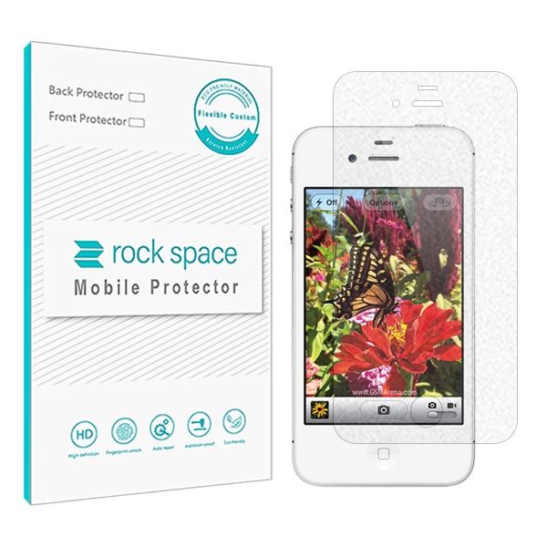 محافظ صفحه نمایش گیمینگ راک اسپیس کد GAM مناسب برای گوشی موبایل اپل iPhone 4 / 4s