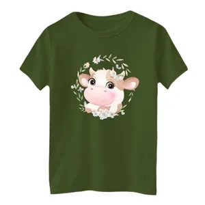 تی شرت آستین کوتاه بچگانه مدل گاو بامزه