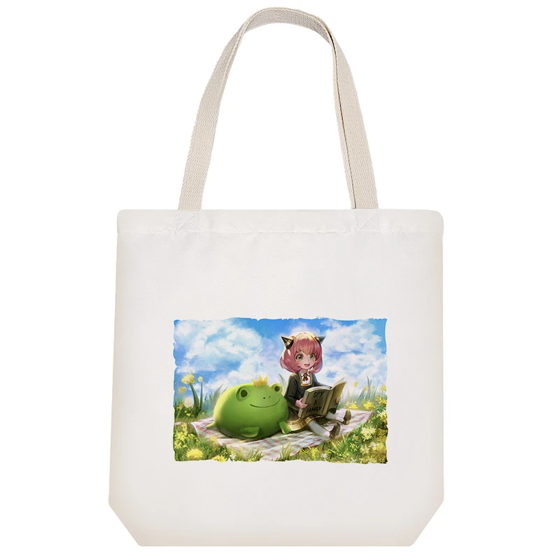 ساک خرید خندالو مدل آنیا انیمه اسپای ایکس فمیلی Spy X Family کد 2214