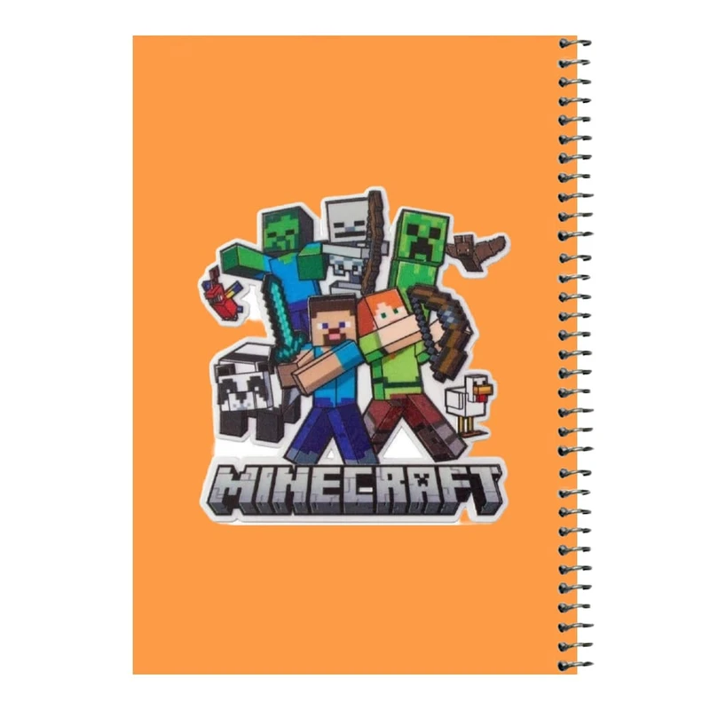 دفتر مشق 80 برگ اس جی مدل ماینکرفت کد۱۰   