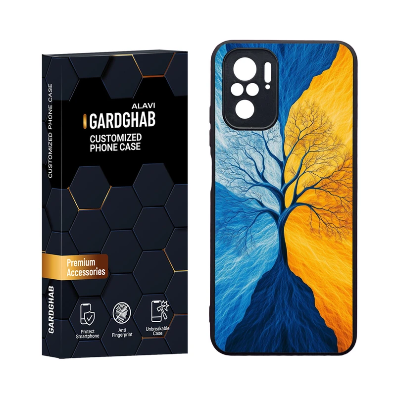 کاور گارد قاب مدل دورژله ای هنری مناسب برای گوشی موبایل شیائومی Redmi Note 10 4G / Note 10s / Poco M5s