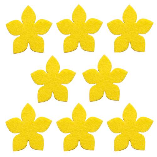  الگو نمد طرح گل لیلیوم مدل ONGLY08 بسته 8 عددی