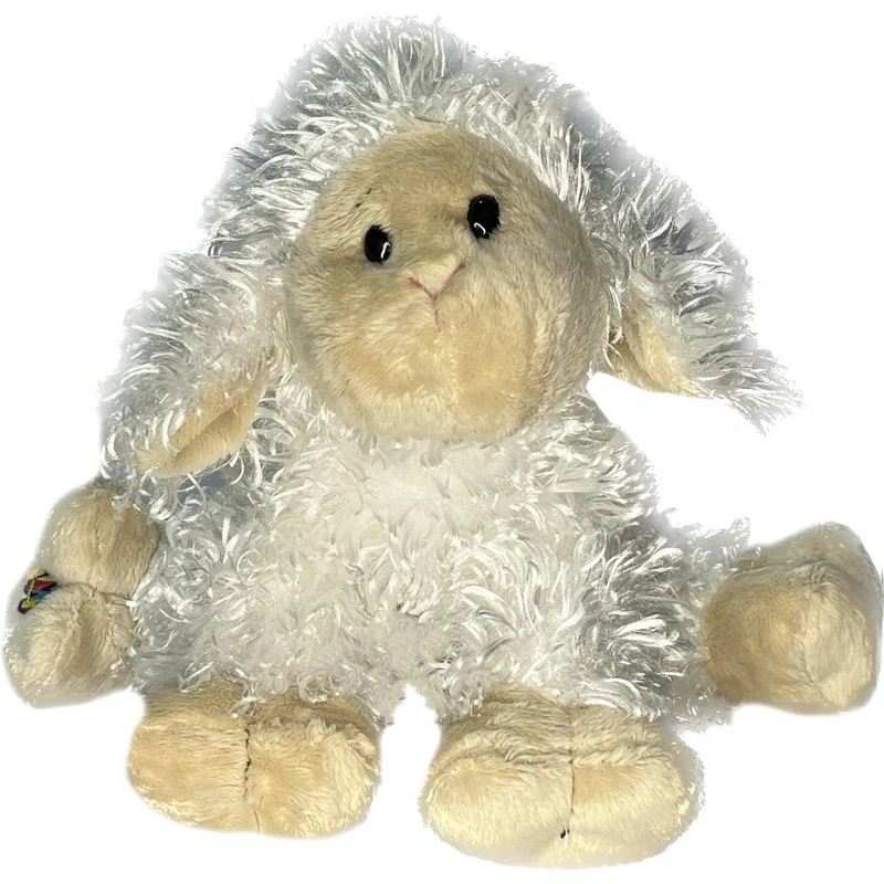 عروسک گانز طرح بره مدل GANZ Webkinz Lamb کد SZ13/1187 ارتفاع 21 سانتی‌متر