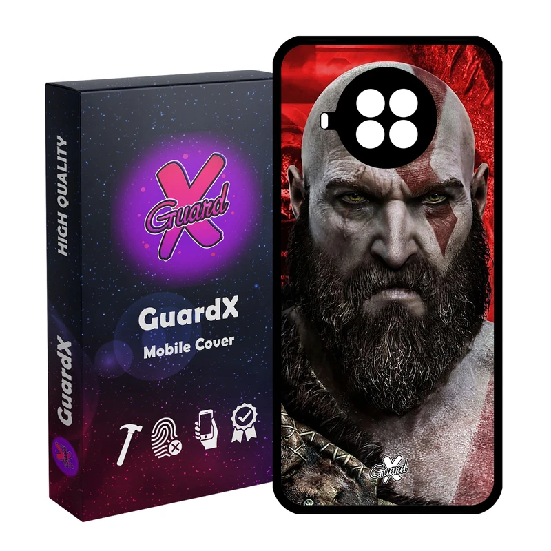 کاور گارد ایکس طرح God of War مدل Glass10035 مناسب برای گوشی موبایل شیائومی Mi 10T Lite / Mi 10I / Redmi Note 9 Pro 5G