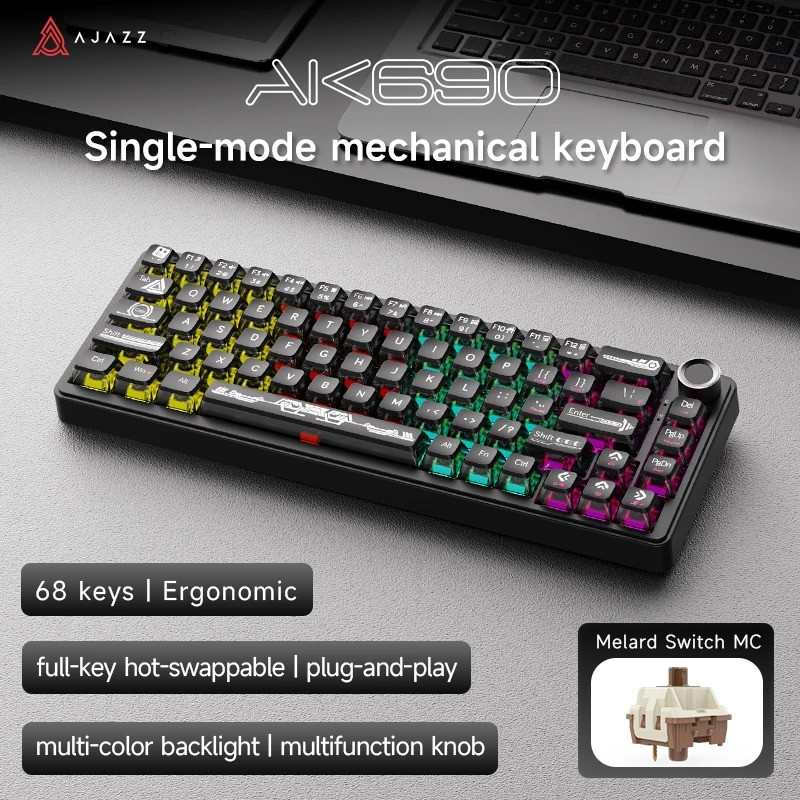 کیبورد باسیم  گیمینگ  آجز مدل AK690 mechanical