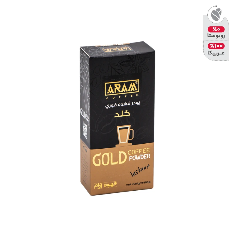 پودر قهوه فوری گلد آرام - 80 گرم