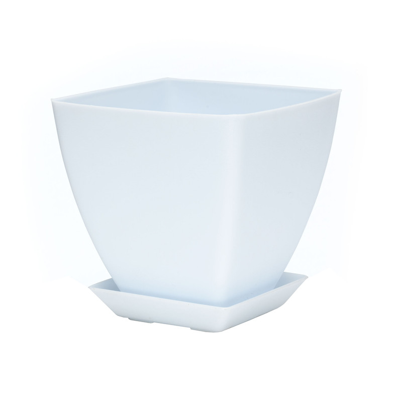 گلدان گل آذین مدل پلاستیکی مربع کد A1 مجموعه 7 عددی