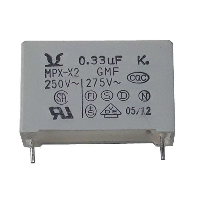 خازن پلی استر 330 نانوفاراد مدل MPX-X2 بسته 4 عددی