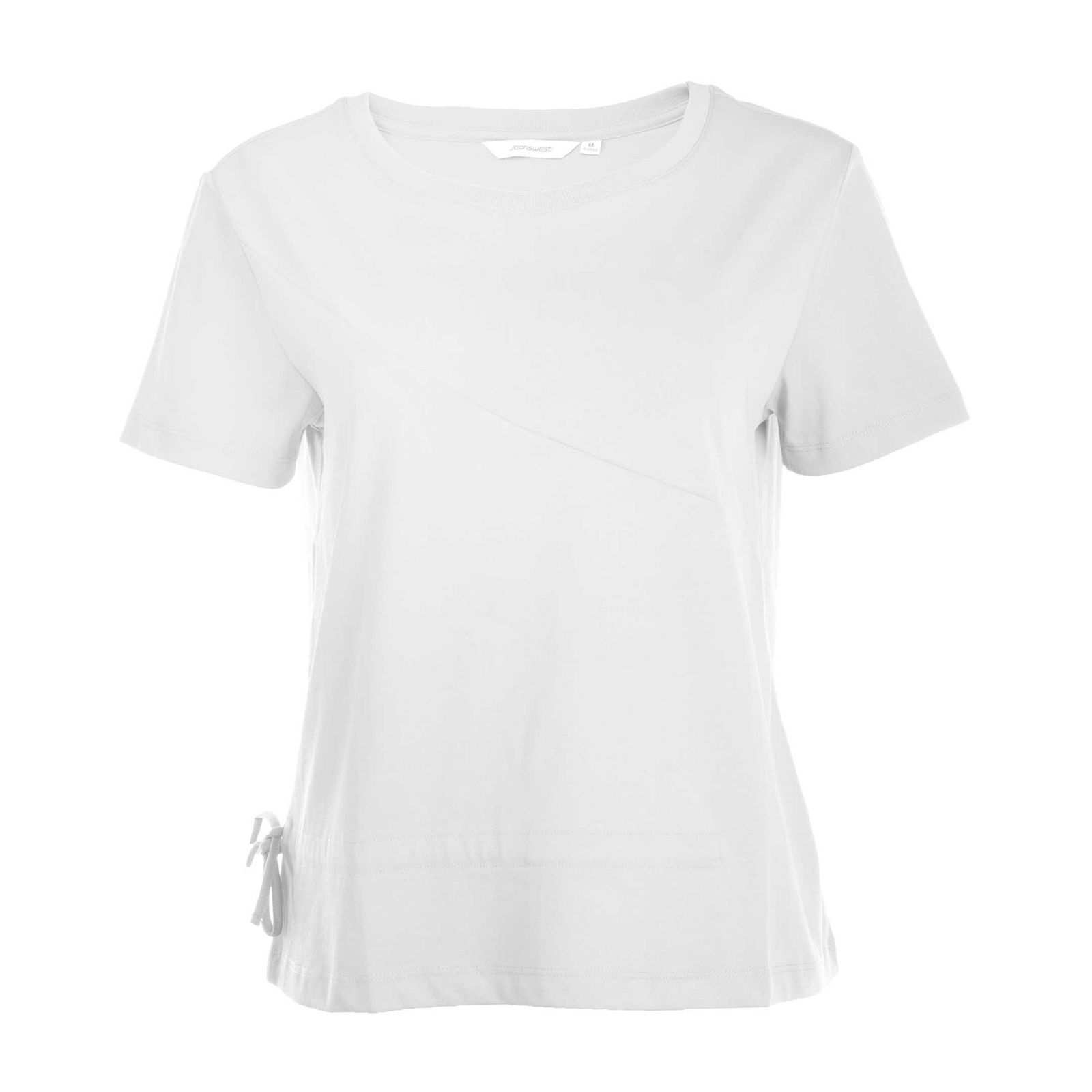 تی شرت آستین کوتاه زنانه جین وست مدل یقه گرد کد 1551351 رنگ سفید -  - 1