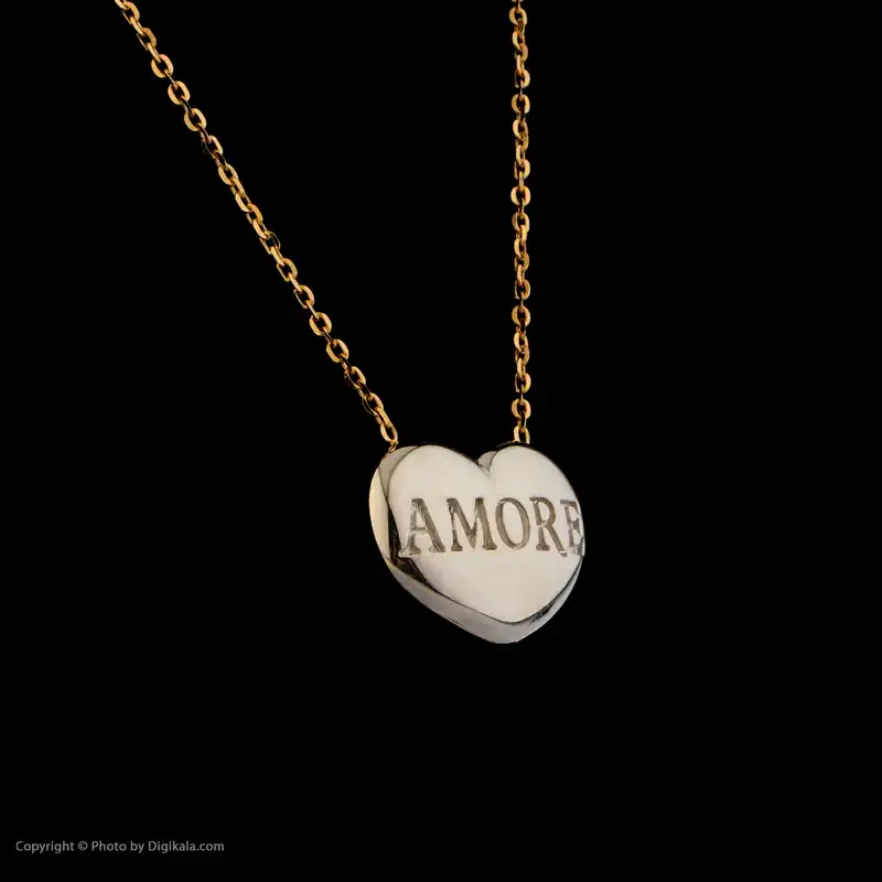 گردنبند طلا 18 عیار زنانه مایا ماهک مدل MM1560 طرح قلب