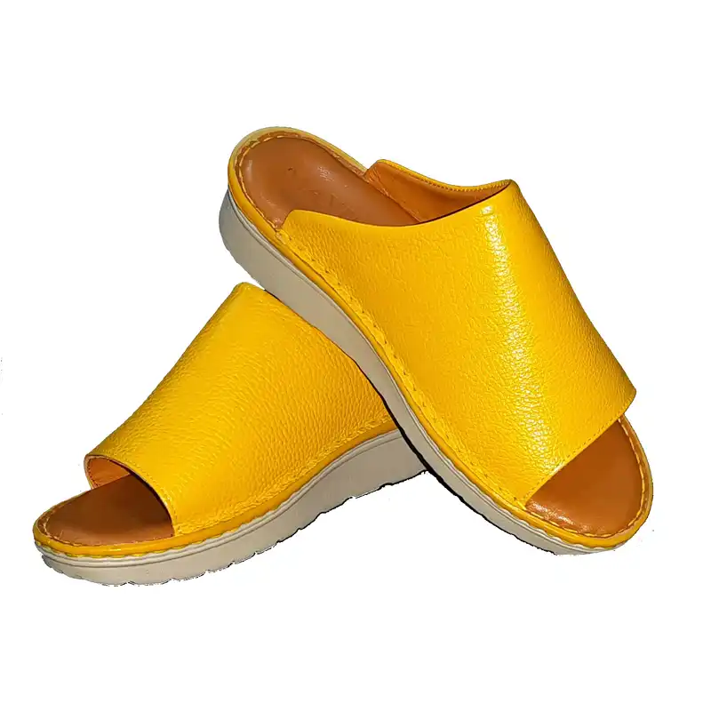 دمپایی زنانه ماکسیم مدل ونوس رنگ زرد