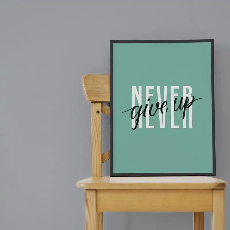 تابلو مدل انگیزشی هرگز تسلیم نشو کد NGUBB مجموعه 2 عددی