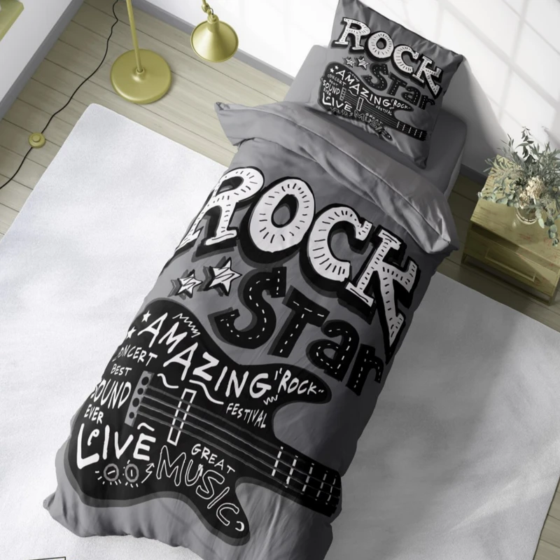 سرویس خواب 1 نفر 4 تکه مدل گیتار راک استار کد 937