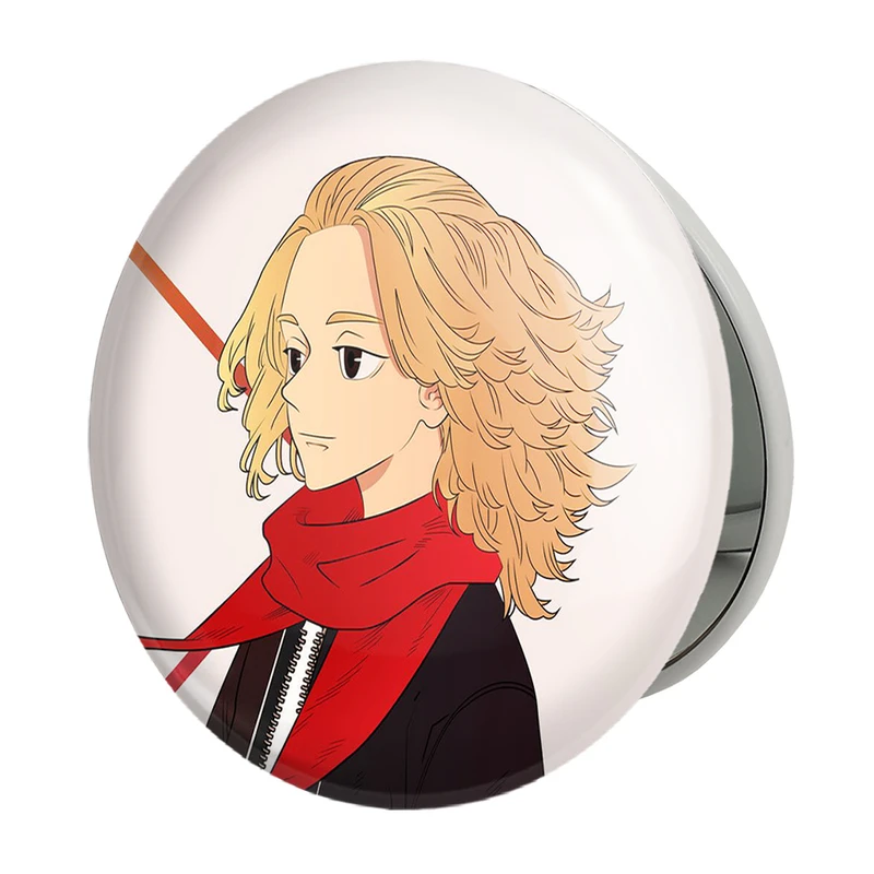 آینه جیبی خندالو طرح مایکی انیمه توکیو ریونجرز Tokyo Revengers مدل تاشو کد 10582 